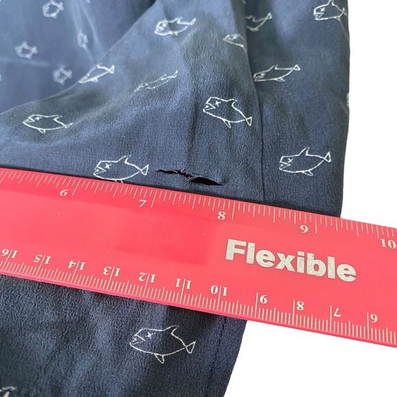 AG Adriano Goldschmied Tank Top Womens Small Blue Silk Sleeveless V-Neck Cami - Picture 9 of 11